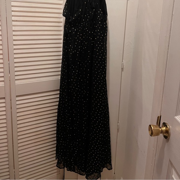 EXPRESS TASSEL TIE SURPLICE MAXI DRESS sz L - Picture 4 of 5